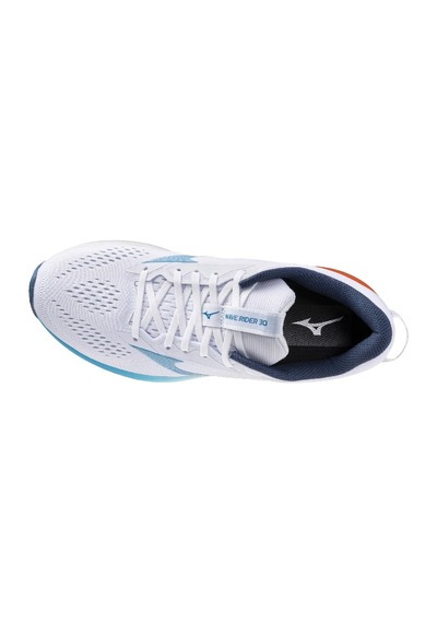 Mizuno Wave Rider 30 Erkek Koşu Ayakkabısı Beyaz / Turuncu Çok Renkli