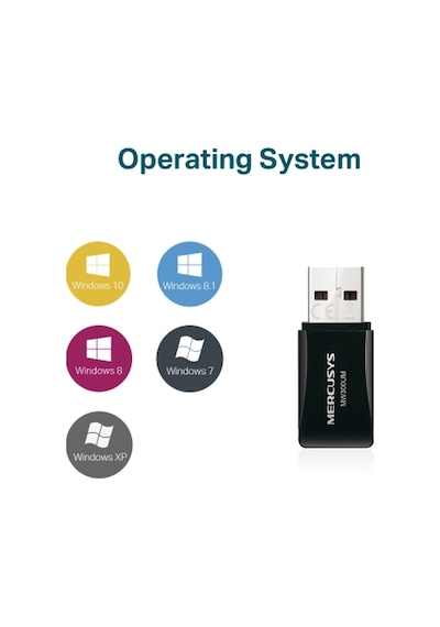 Tp-Link Mercusys Mw300Um 300Mbps Kablosuz USB Adaptör