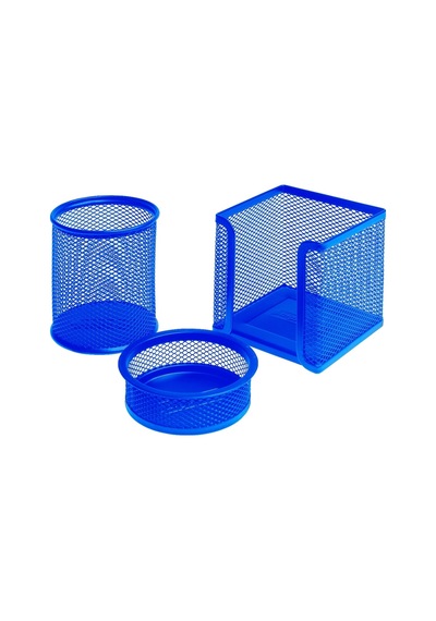Bigpoint Metal Perfore 3'Lü Set Mavi N11.22695