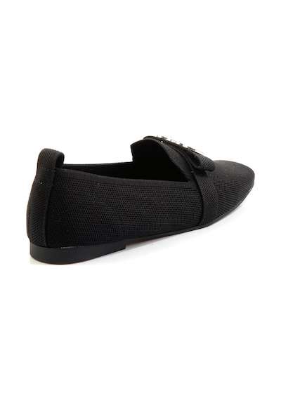 Bambi Siyah Nikel Kadın Loafer Ayakkabı K01327020382 Siyah
