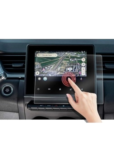 Renault Captur 7 İnç İle Uyumlu Multimedya Ekran Koruyucu Şeffaf Genel