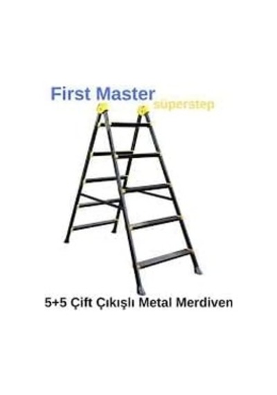 Feyza Yapı First Master Erc First Master Superstep 5+5 Çift Çıkışlı Metal Merdiven