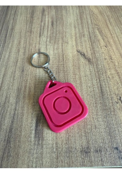 Nfc Anahtarlık - İnstagram Anahtarlık Pembe Model 2 3,5 Cm