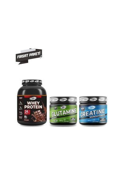 Whey Protein 2000g/glutamıne 300g/creatıne 300g Çikolatalı