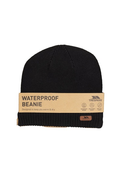 Trespass Trespass Chuck- Unisex Waterproof Beanie Unisex Siyah Su Geçirmez Bere Blk