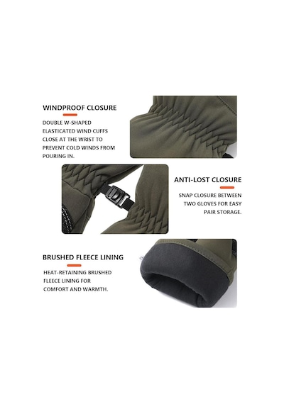Single Sword Softshell Soğuk, Rüzgar Ve Su Geçirmez Touch Uyumlu , Motorcu Ve Koruyucu Eldiven Spor Eldiveni
