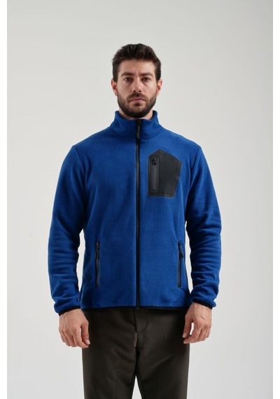 Exuma 2312003 Erkek Royal Blue Tam Fermuarlı Polar 001