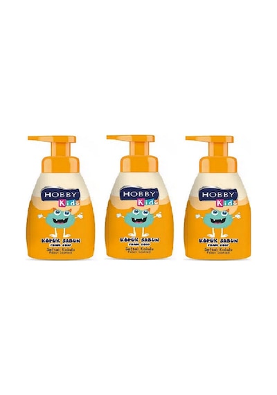 Hobby Kids Köpük Sabun Şeftali Kokulu 200 ML x 3