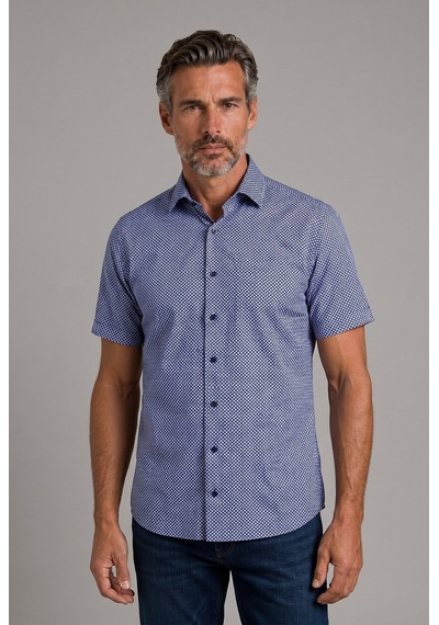 Bisse Lacivert Regular Fit Cepsiz Kisa Apaj Yaka Gömlek Gmbsk261050 C39