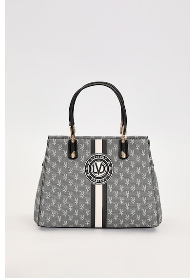 Levidor Monogram Desenli Kadın El Çantası -930361 Siyah