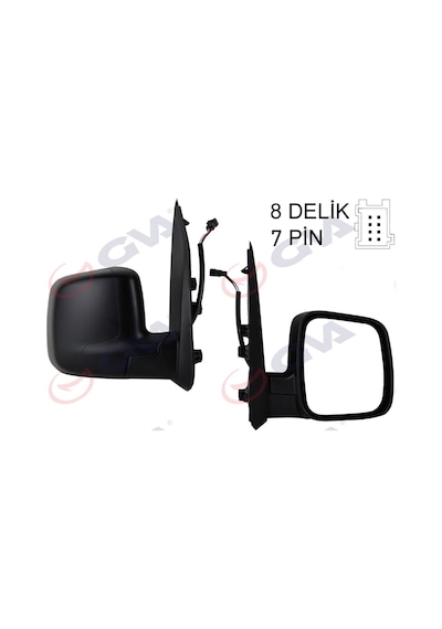 Gva Dış Dikiz Aynası Sağ Fıorıno-bıpper-nemo 07 Elektrikli Isıtmalı Sensörlü Konveks IS00-GVA 1029330