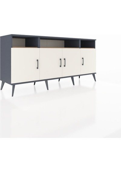 Hyperion Konsol 6 Raflı 4 Kapaklı 176x44x83 Antrasit-aytaşı/çam Aytaşı/çam Hyperion Konsol 6 Raflı 4 Kapaklı 176x44x83 Antrasit-aytaşı/çam Aytaşı/çam