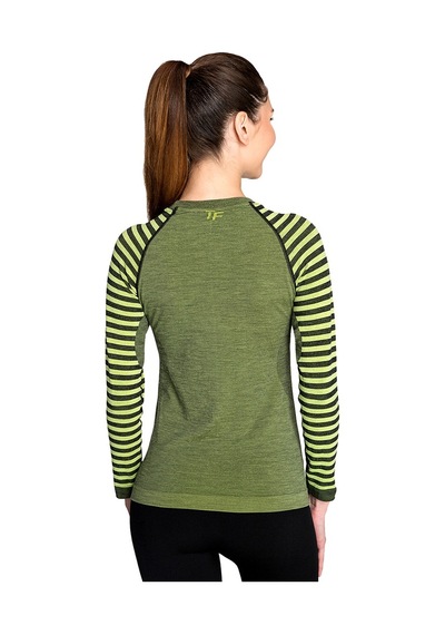 Thermoform Ultimate Merıno Kadın Seamless Termal Sweatshirt Yesıl Yeşil