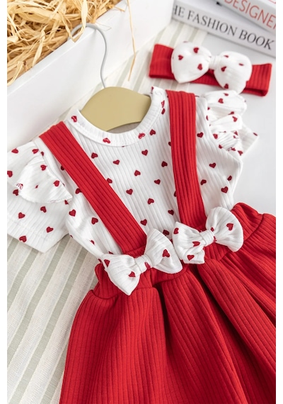 Babymod Kız Bebek Fiyonklu Bandanalı Yazlık %100 Pamuk Şık Elbise Etek Jile Dogum Günü Özel Gün Takım Kırmızı Babymod Kız Bebek Fiyonklu Bandanalı Yazlık %100 Pamuk Şık Elbise Etek Jile Dogum Günü Özel Gün Takım Kırmızı