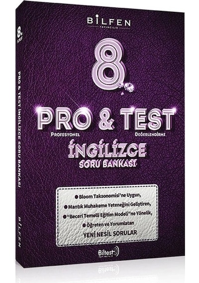 Bilfen Pro&test 8. Sınıf Din Kültürü Ve Ahlak Bilgisi - İngilizce Soru Bankası 2 Kitap