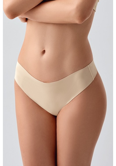 Kompedan Kadın String Lazer Kesim Slip Külot Ten 9207 Ten