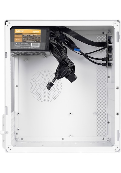 Everest K250 Peak 250W Micro Psu Audio Kompakt Mid-Tower Bilgisayar Kasası Beyaz