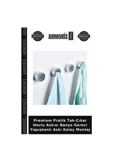 Premium Pratik Tak-çıkar Havlu Askısı Banyo Gereci Yapışkanlı Askı Kolay Montaj Çok Renkli