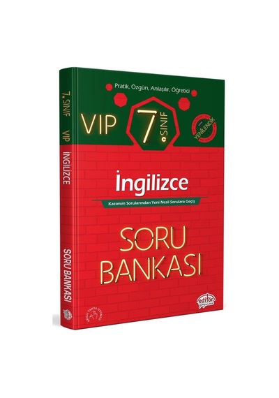 7.Sınıf Vıp İngilizce Soru Bankası Editör Yayınları