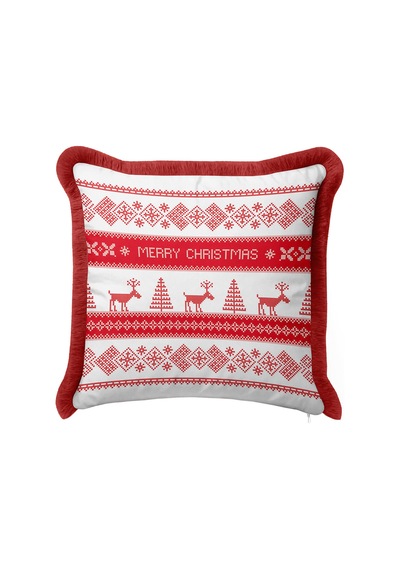 Nordik Noel Temalı Saçaklı Yastık Kılıfı - Vintage Kış Rustik Kırmızı Beyaz Püsküllü Kırlent Kılıfı Koyu Ayışığı Gümüş Nordik Noel Temalı Saçaklı Yastık Kılıfı - Vintage Kış Rustik Kırmızı Beyaz Püsküllü Kırlent Kılıfı Koyu Ayışığı Gümüş