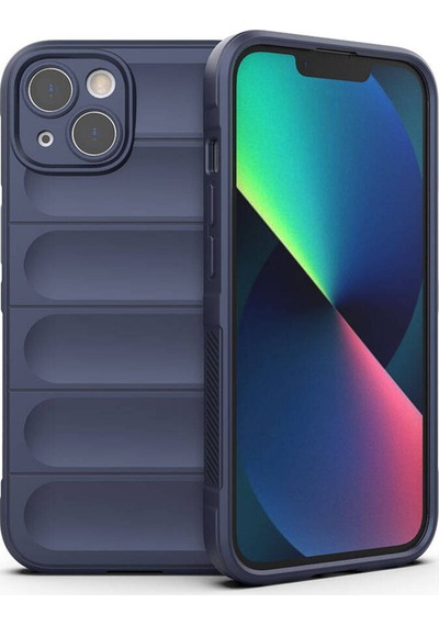 Apple İphone 13 Uyumlu Elden Kaymayan Kamera Korumalı Oyuk Kılıf