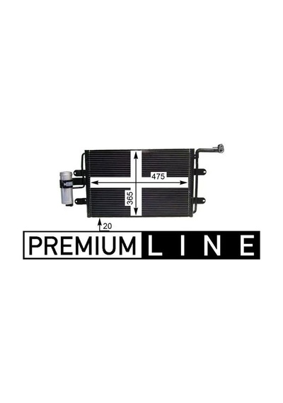 Skoda Superb 2 Klima Radyatoru 2.0 Tdi 2009-2015 Mahle Ac180000p