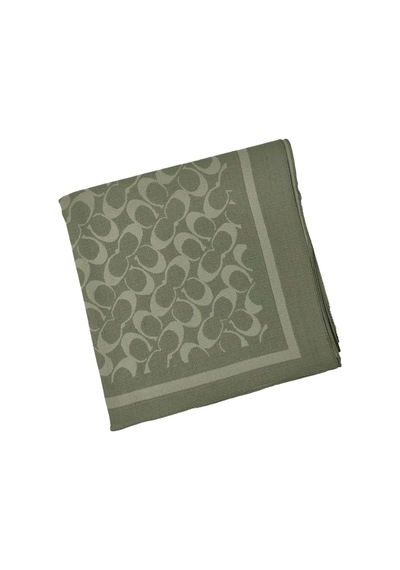 Mim Eşarp Işıl İpek - C Desen Siena Eşarp 100x100 Cm Haki