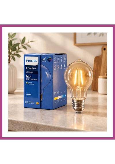 Gees Global Filament Rustik G93 E27 Led Ampul 2700k Gbzs