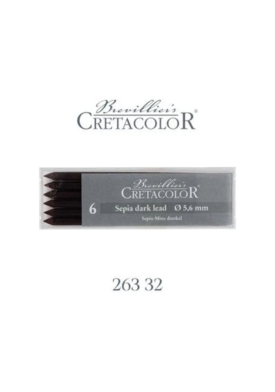 Cretacolor Sepia Dark Portmin Uç 5,6mm 6lı 26332