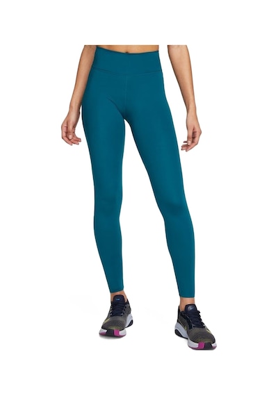 Nike One Luxe Leggings Tigh Fit Lazer Kesim Soft Yumuşak Toparlayıcı Tayt Petrol Mavisi