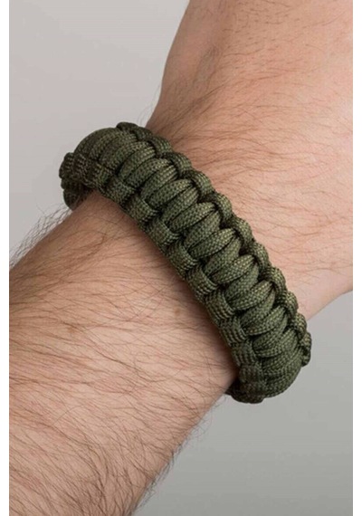 Paracord Bileklik -pusula-ateş Başlatıcı-düdük-yeşil-2020 Haki
