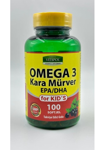 Vitapol Omega 3 Kids Karamürver Çocuklar Özel Balık Yağı 100 Kapsül