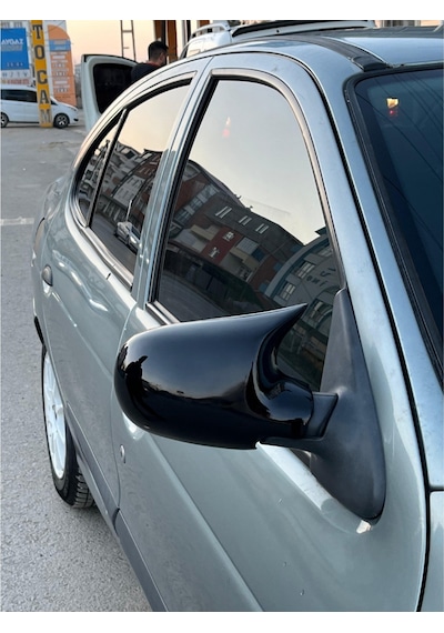 Renault Megan 1 Yarasa Ayna Kapağı Fiber Siyah Boyalı