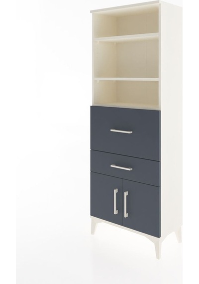 Arges Dolap 3 Raflı 2 Çekmeceli 2 Kapaklı 60x30x163 Aytaşı-an... Aytaşı