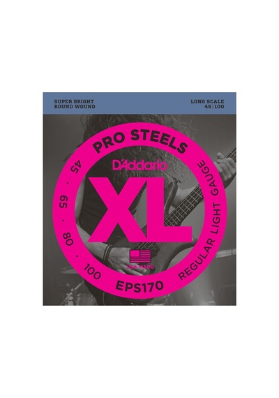Daddarıo Eps170 Bas Gitar Tel Seti, Xl, 45-100, Long Scale, Proste