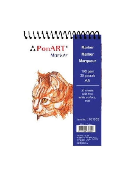 Ponart Marker Pad A5 190 Gr. 30 Yaprak