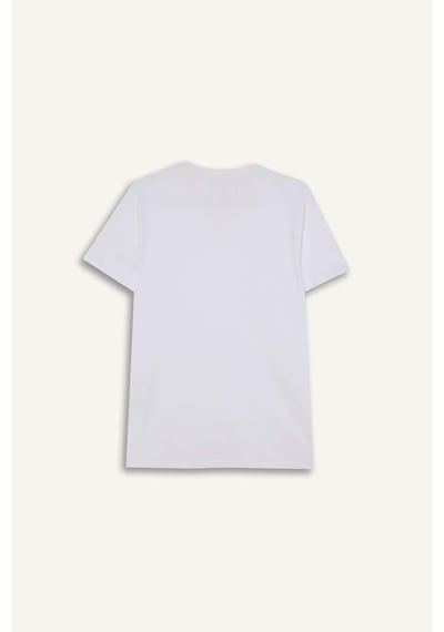DeFacto Slim Fit Dar Kesim V Yaka Basic Düz Beyaz Fanila Üst L4884AZ24WNWT34