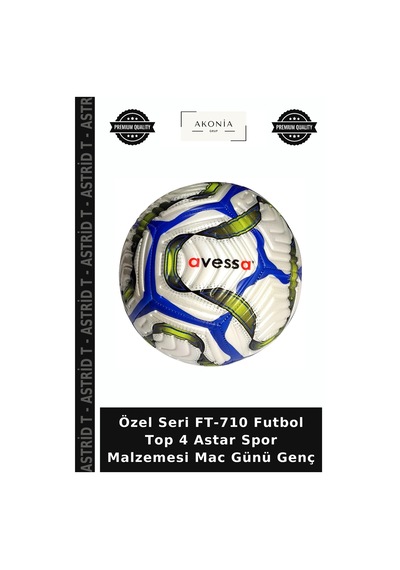 Özel Seri Ft-710 Futbol Top 4 Astar Spor Malzemesi Mac Günü Genç Çok Renkli