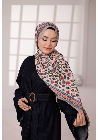 Mimiyum Alya Desen Soft Şal Bej