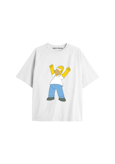 Kalic Studio Y2k Vintage Simpson Baskılı Beyaz T-shirt Kod 276 Beyaz-276 Kalic Studio Y2k Vintage Simpson Baskılı Beyaz T-shirt Kod 276 Beyaz-276