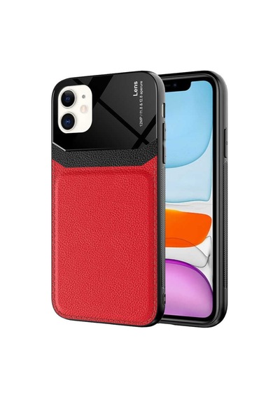 Apple Uyumlu iPhone 11 Kilif Zore Emiks Deri Görünümlü Kilif 498705158