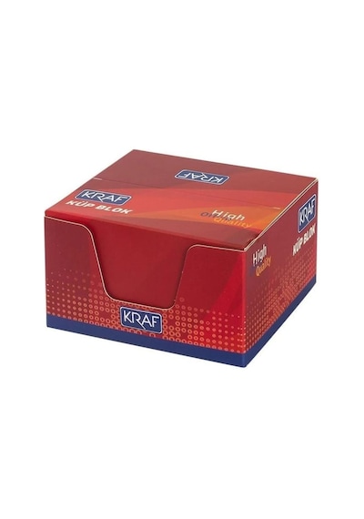 Kraf Küp Blok Beyaz 8 x 8 CM 115 G