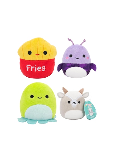 Micromallows Squishmallows Mini Yumuşak Peluş Oyuncak 6 Lı Figür Seti - 6 Cm - Model - 4 Çok Renkli