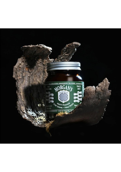 Morgan's Low Shine Matt Pomade -sert Tutuş, Mat Saç Şekillendirici Pomad Green Label 100 Gr