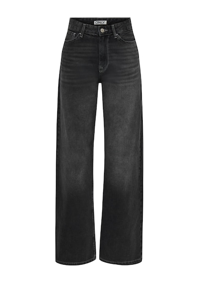 Only Maddie Wide Leg Yüksek Bel Kot Pantolon Siyah Siyah