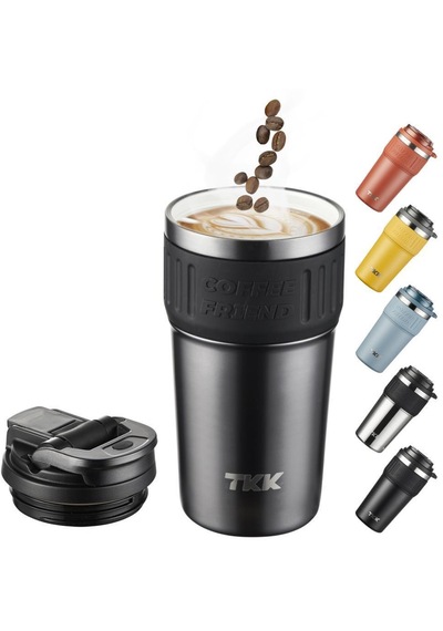 Tkk Çelik Termos Kahve Ve Çay Mug 630 Ml Çelik Termos Mug Karışık Renk 1 Adet