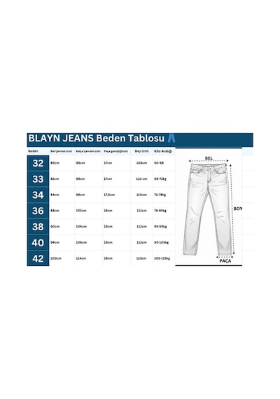 Myrab Denim Erkek Mavi Regular Fit Rahat Kesim Denim Kot Pantolon - Esnek Likralı Jeans