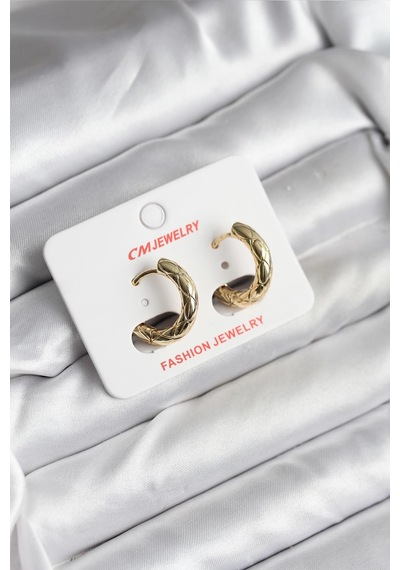14k Gold Renk Kaplama Cm Kadın Küpe - Htc77692accbaed1d181d670ea45c Çok Renkli