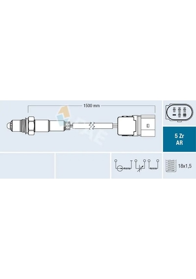 Audi A4 B6 Oksijen Sensoru 1.8 2002-2002 Avj Fae 75351