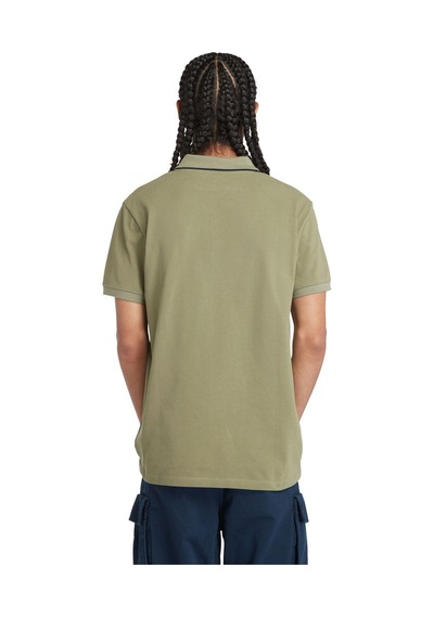 Timberland Printed Neck Short Sleeve Polo Erkek T-shirt Tb0a26nf5901 Çok Renkli